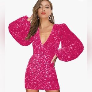 Long sleeve sequin dress - Sz 2